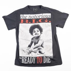 Notorious B.I.G. “Ready to Die” Graphic T-Shirt Brooklyn Mint Black Men’s Small